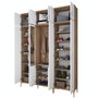 Hanah Home Soporte de Entrada EA157 - 4501 Nogal y Blanco